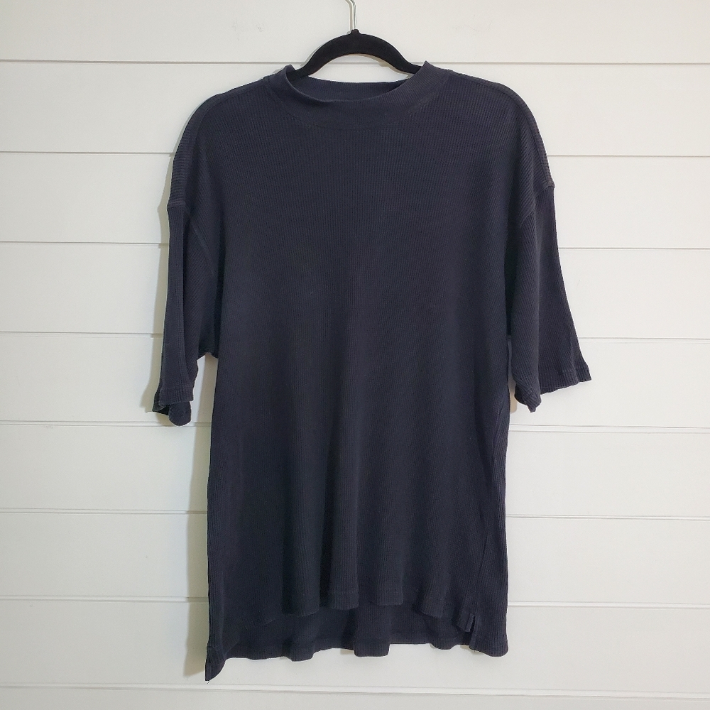 Jhane Barnes‎ Men's 100% Silk Black  Shirt Size L